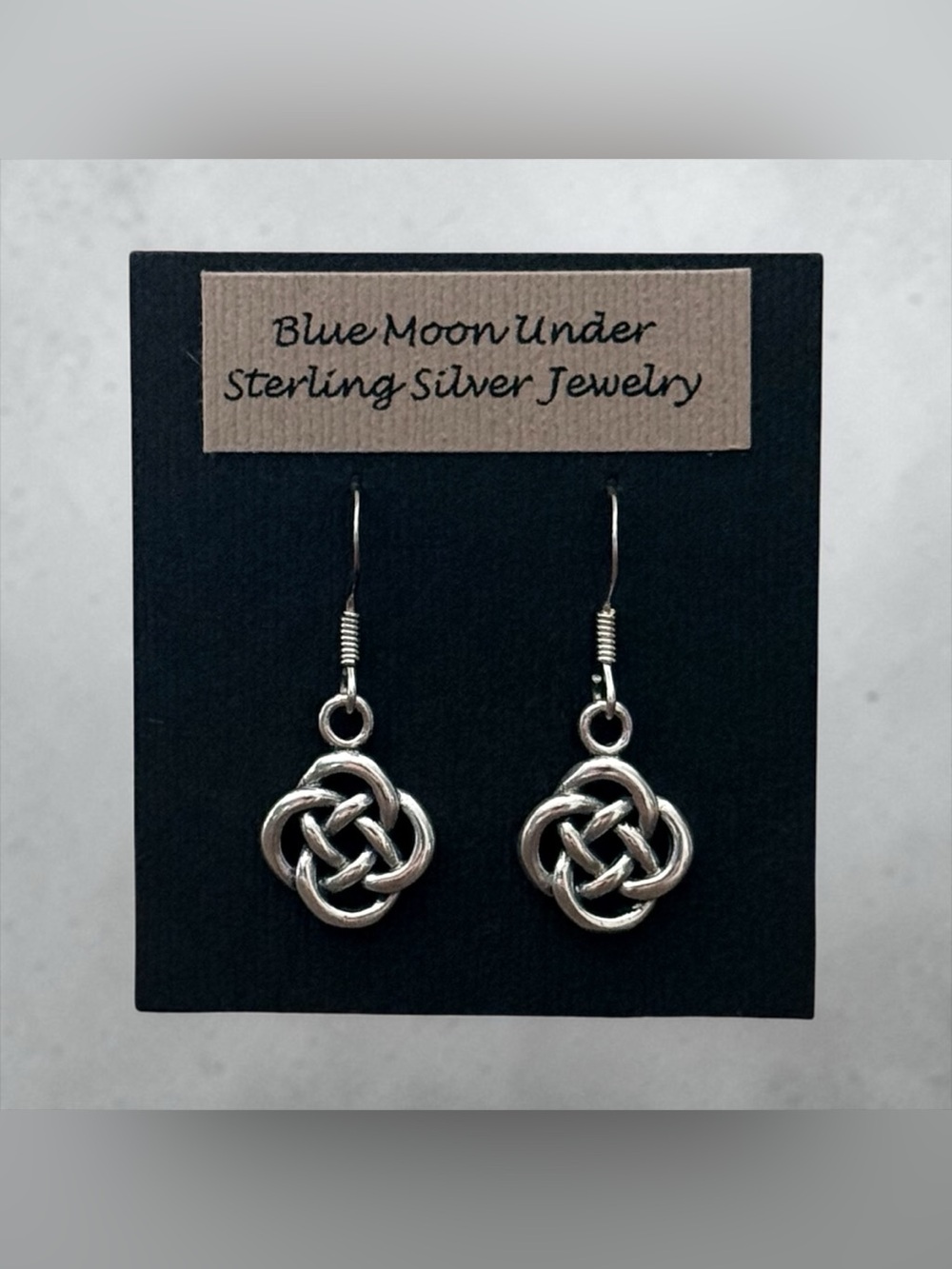NWT Artisan 925 Sterling Silver Celtic Knot Infinity Dangle Earring NEW